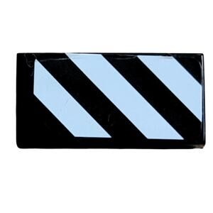 LEGO Black 1x2 Tile Danger Stripes 3069pb0473 41117 Pop Star TV Studio Friends‎